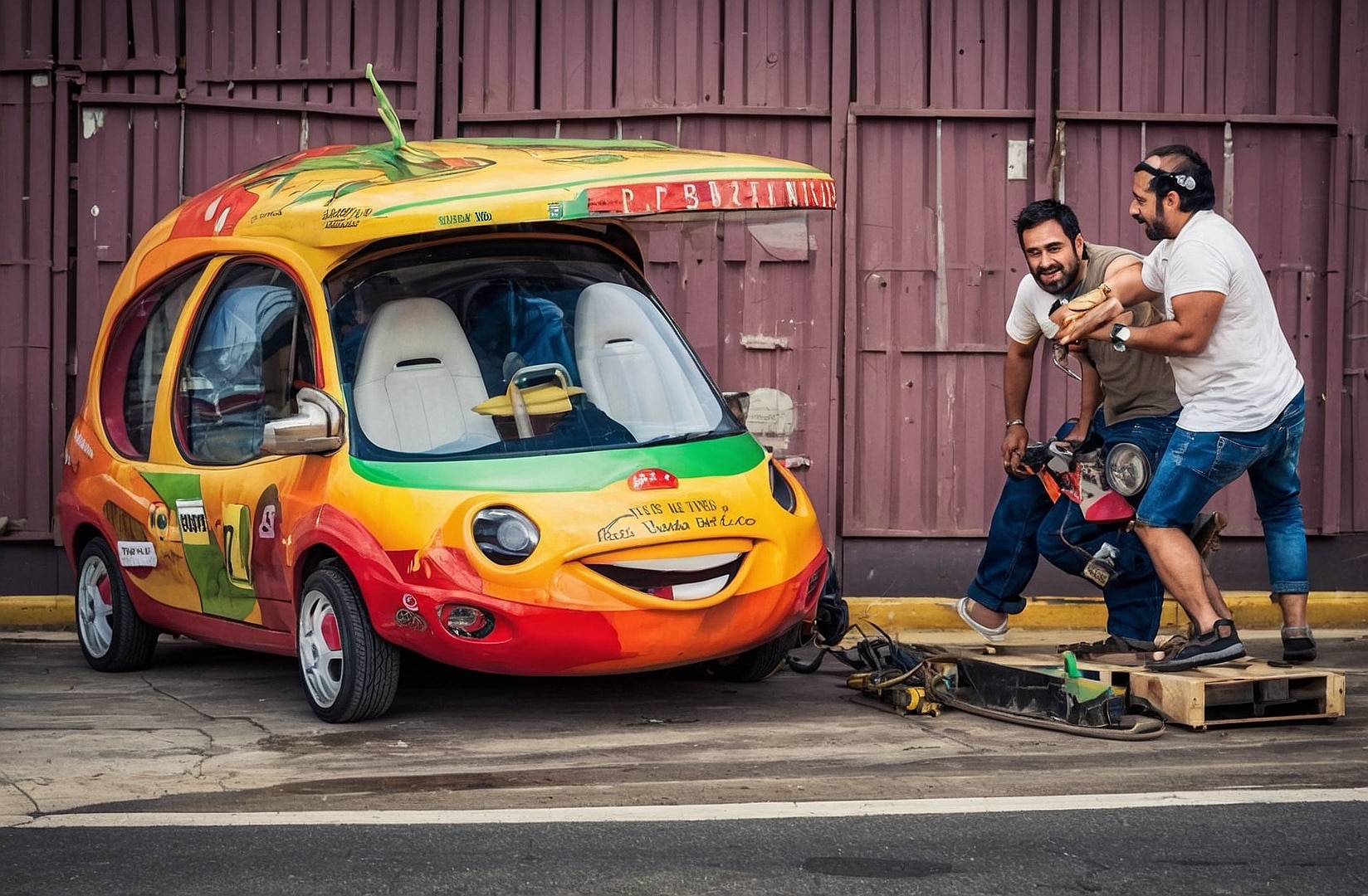 Soluciones automotrices efectivas y alegres